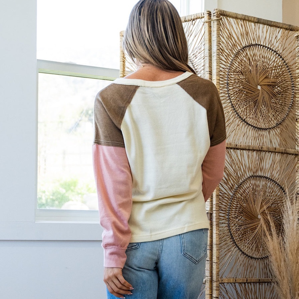 🌼 NEW BiBi Color Block Thermal Top - Picture 4 of 4
